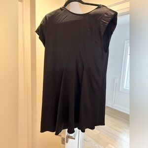 Zara Black Silk Tshirt Dress
